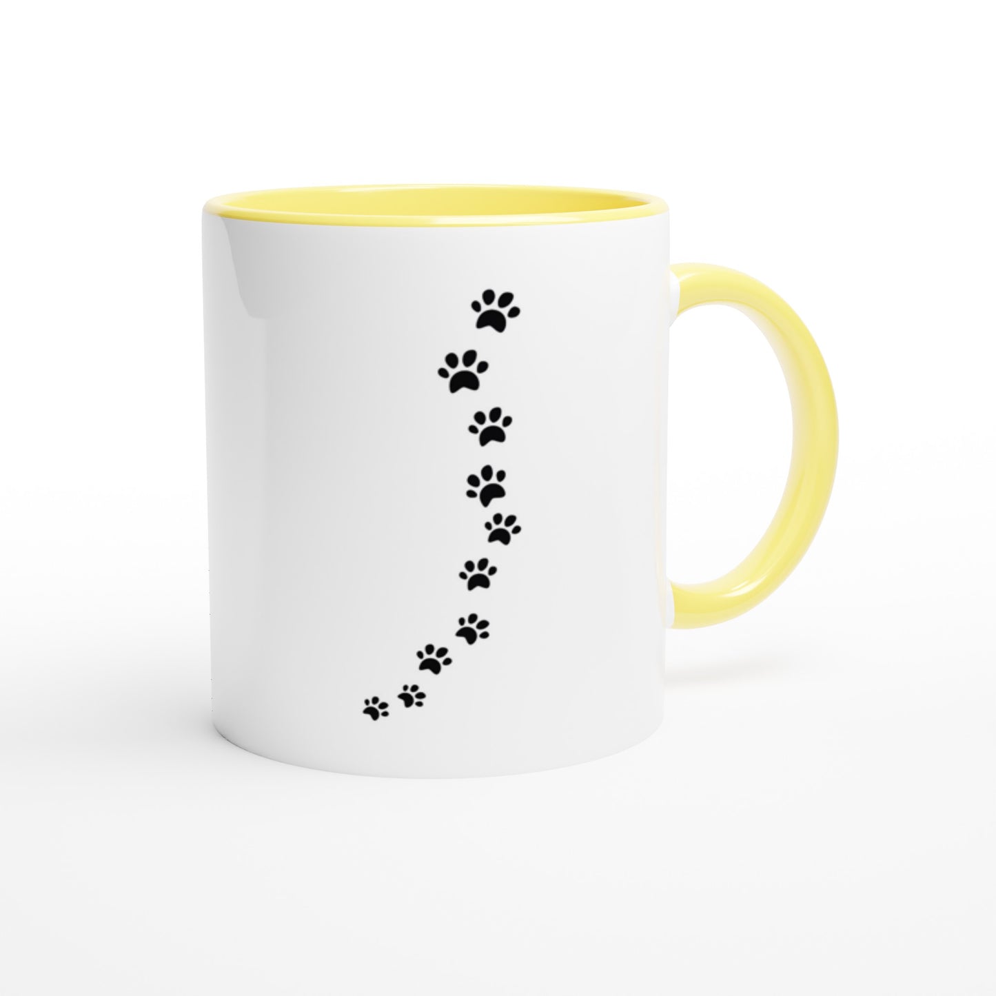 White 11oz Ceramic Mug with Color Inside