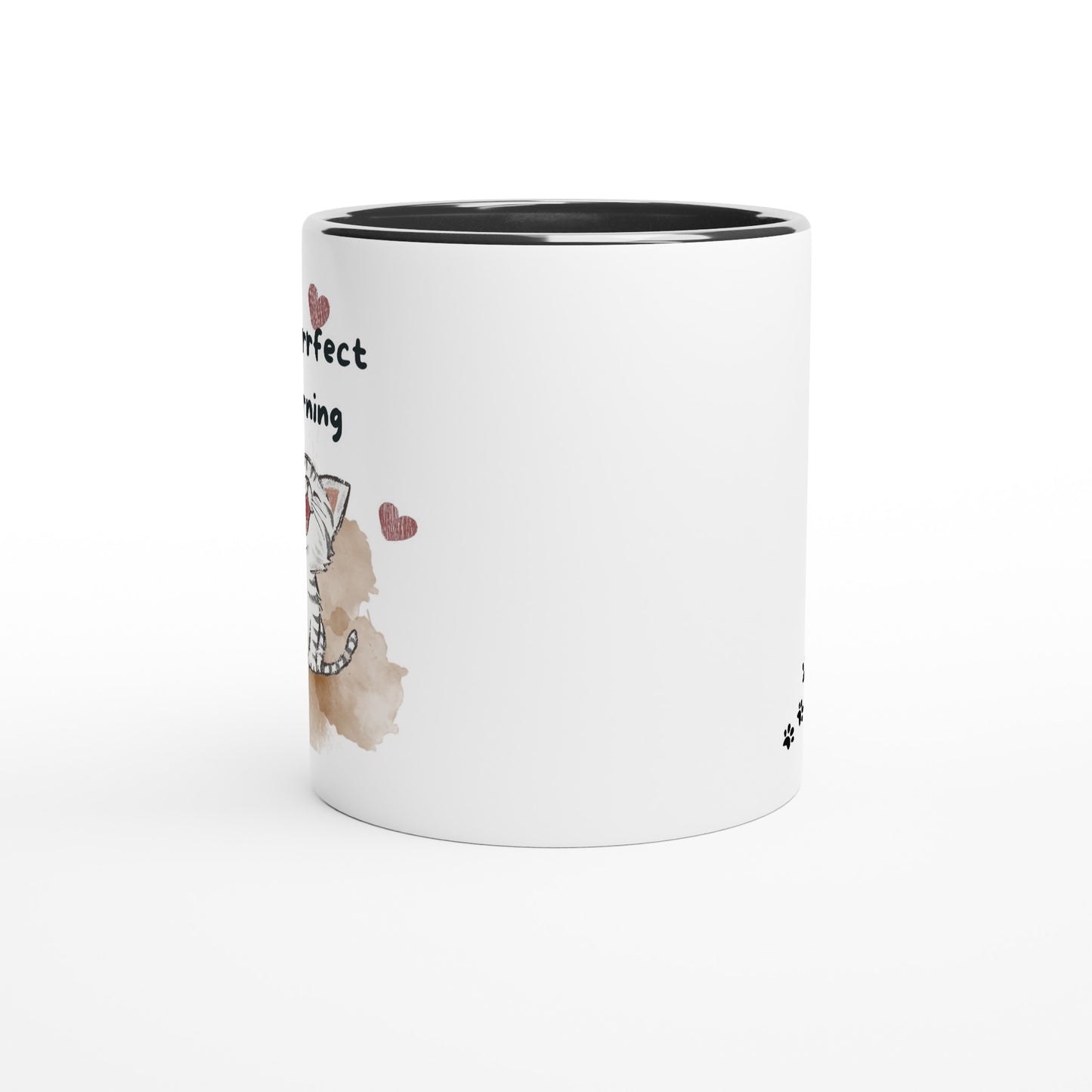 White 11oz Ceramic Mug with Color Inside