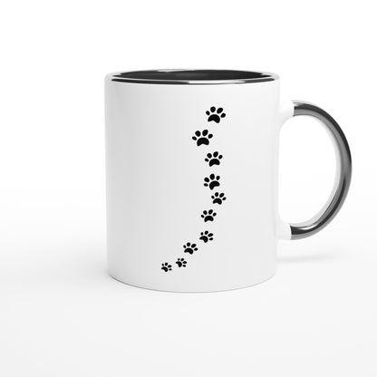 White 11oz Ceramic Mug with Color Inside