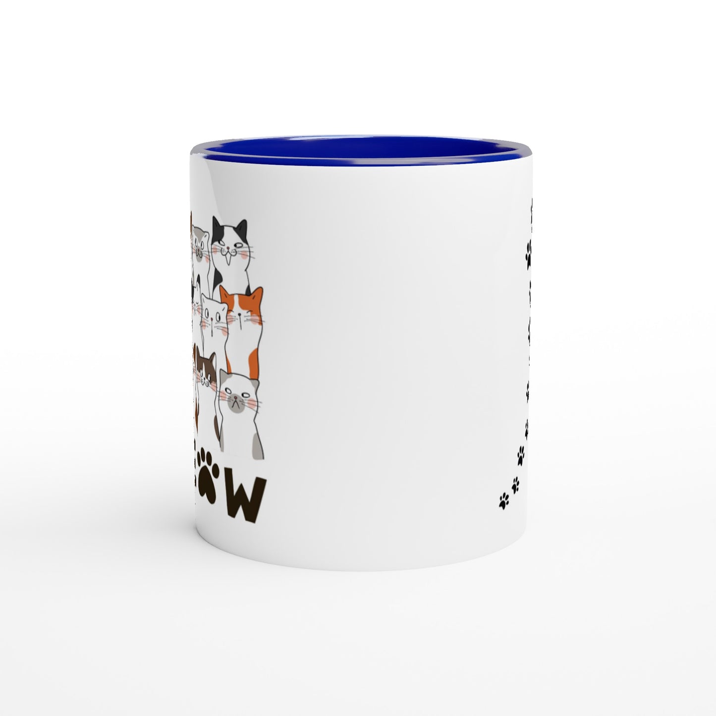 White 11oz Ceramic Mug with Color Inside